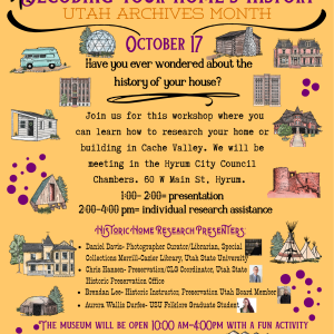 Cache Valley Historic Home Research Workshop + National Register Webinar